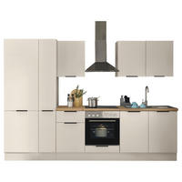 KÜCHENBLOCK MULTAN  in Kaschmir  - Kaschmir/Schwarz, Basics, Holzwerkstoff/Metall (300/211/60cm) - Carryhome