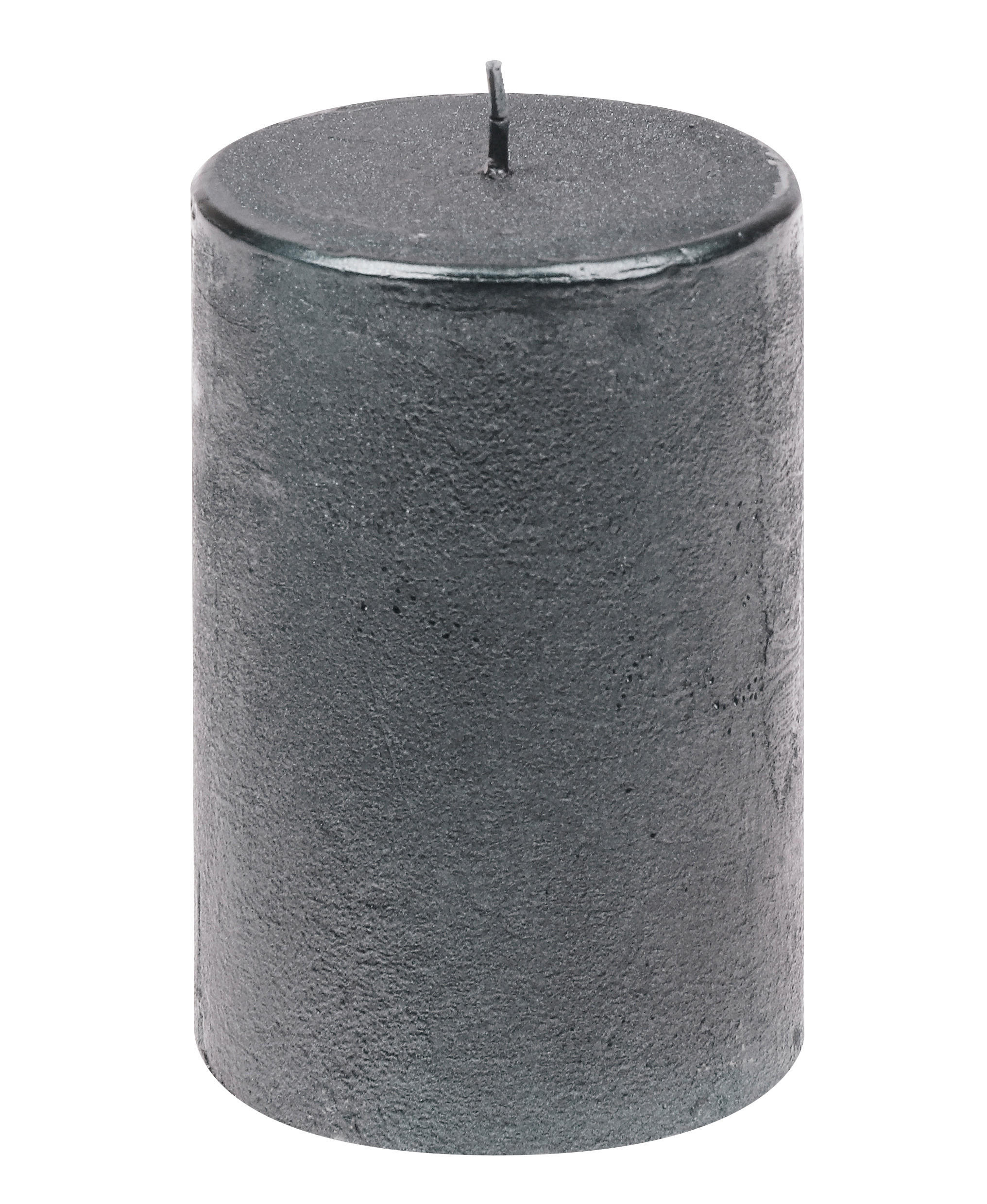 STUMPENKERZE 5,8/8 cm  - Grau, Basics, Paraffin (5,8/8cm) - Steinhart