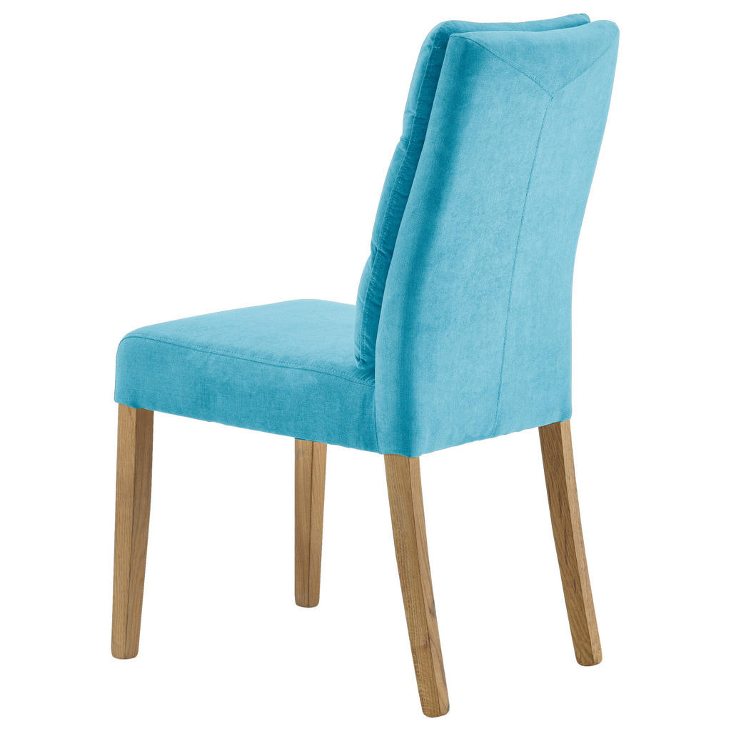 Thumbnail - Cantus Stuhl, Türkis, Eiche, Holz, Textil, Eiche, massiv, eckig, 47x95x64 cm, Fsc, Esszimmer, Stühle, Esszimmerstühle, V...