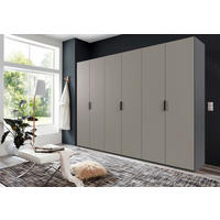 FALTTÜRENSCHRANK 300/236/58 cm 3-türig Graphitfarben, Grau, Sahara  - Schwarz/Graphitfarben, Design, Holzwerkstoff (300/236/58cm) - Boxxx