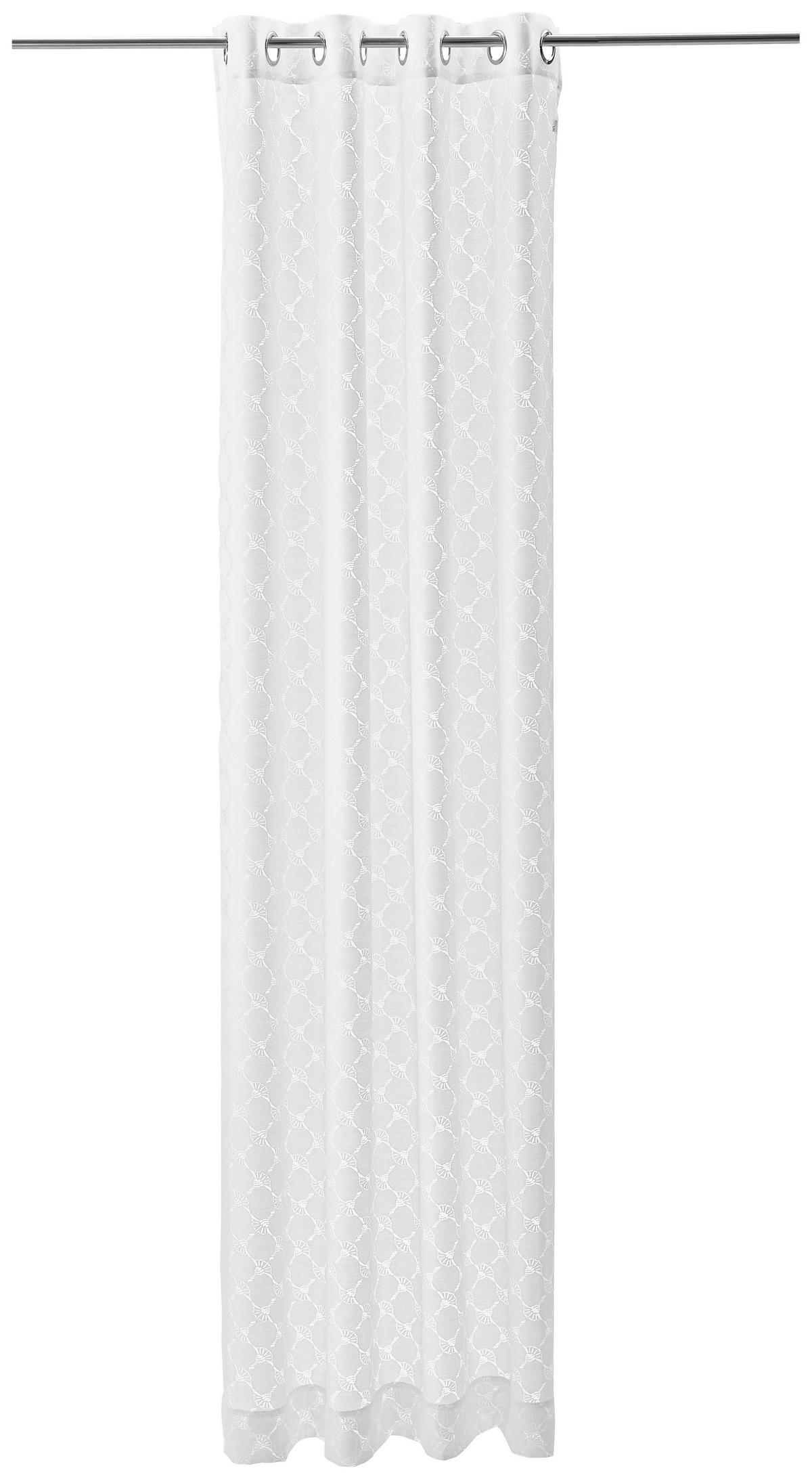 ÖSENSCHAL CORNISH halbtransparent 140/250 cm   - Weiß, Basics, Textil (140/250cm) - Joop!