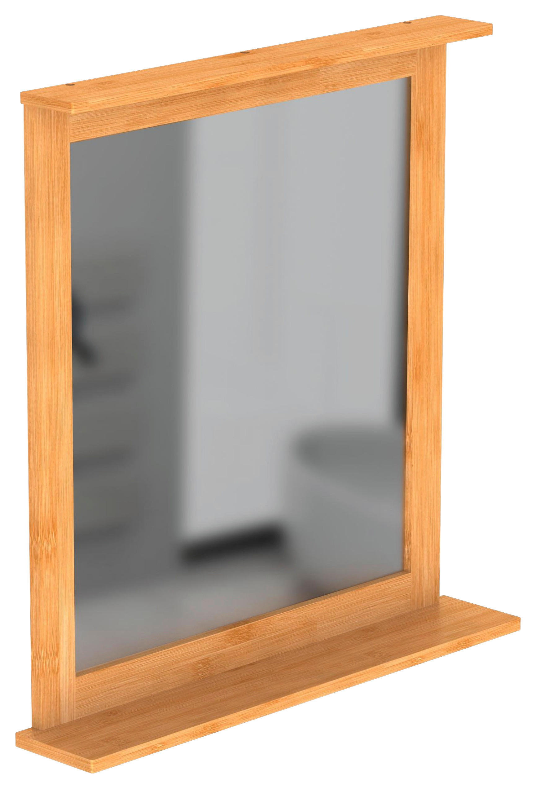BADEZIMMERSPIEGEL 67,0/70,0/11,0 cm  - Naturfarben, Natur, Holz (67,0/70,0/11,0cm) - Carryhome
