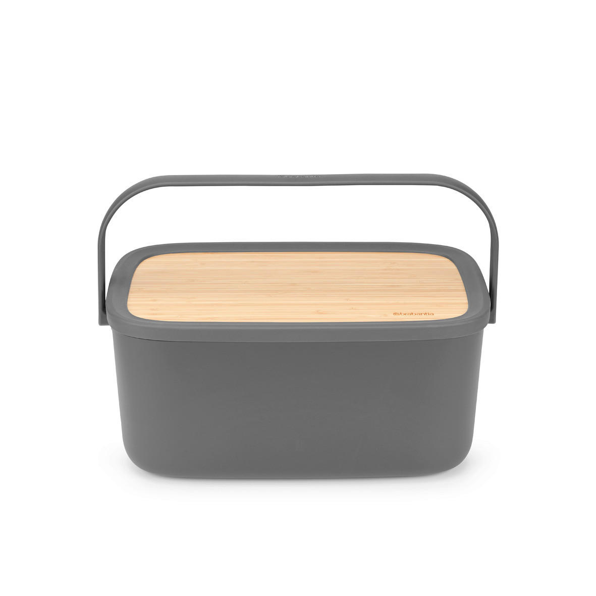 POSODA ZA KRUH   39.5/16.3/25.5 cm           - temno siva, Design, umetna masa/les (39.5/16.3/25.5cm) - Brabantia