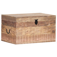 TRUHE Holz Mangoholz massiv  - Naturfarben, Design, Holz (85/45/45cm) - Landscape