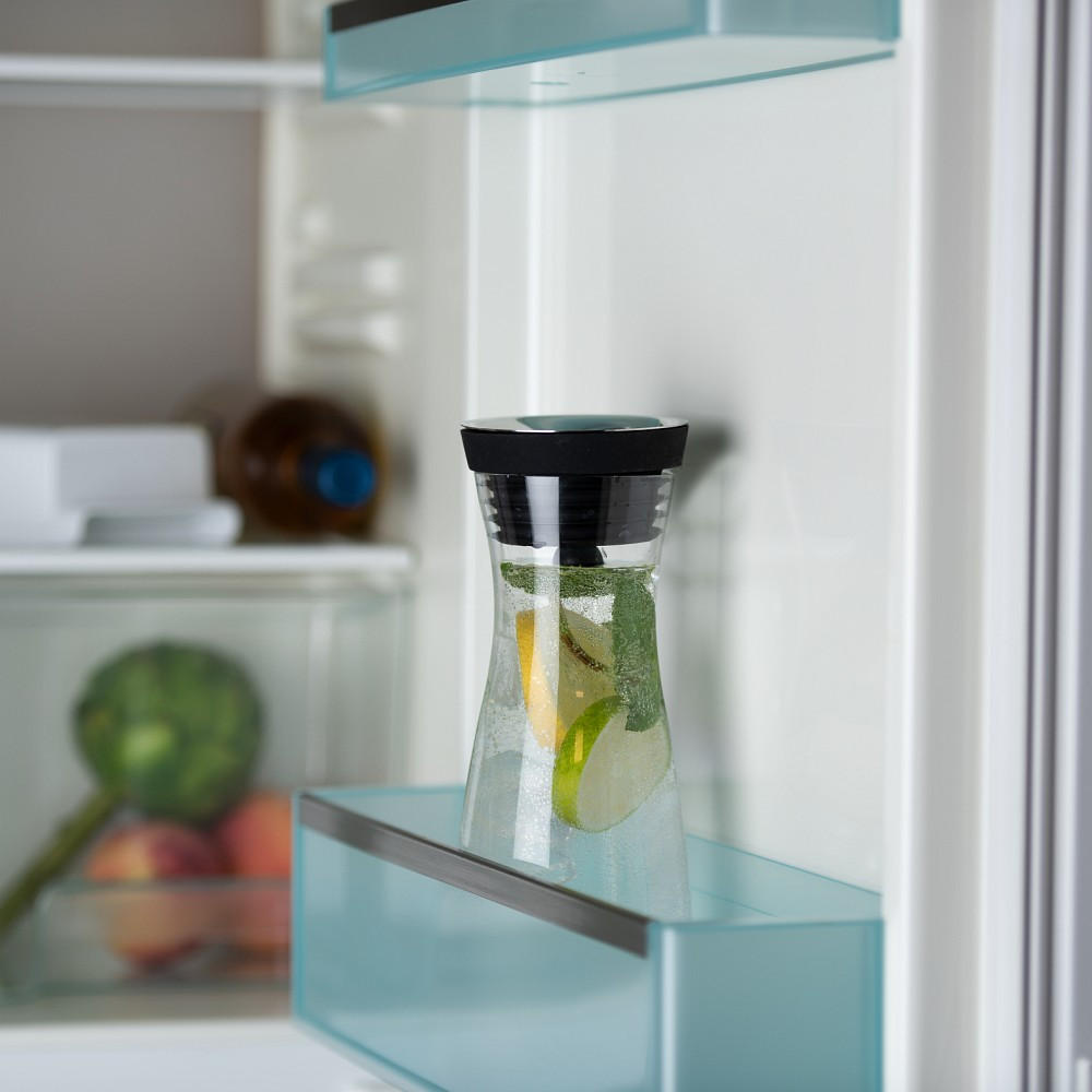 WASSERKARAFFE 1 l  - Klar/Edelstahlfarben, Basics, Glas/Kunststoff (1l) - WMF