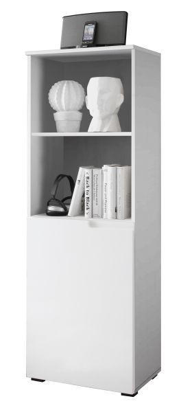 KOMODA, bílá, 50/145/35 cm - bílá/barvy hliníku, Design, kompozitní dřevo (50/145/35cm) - Xora
