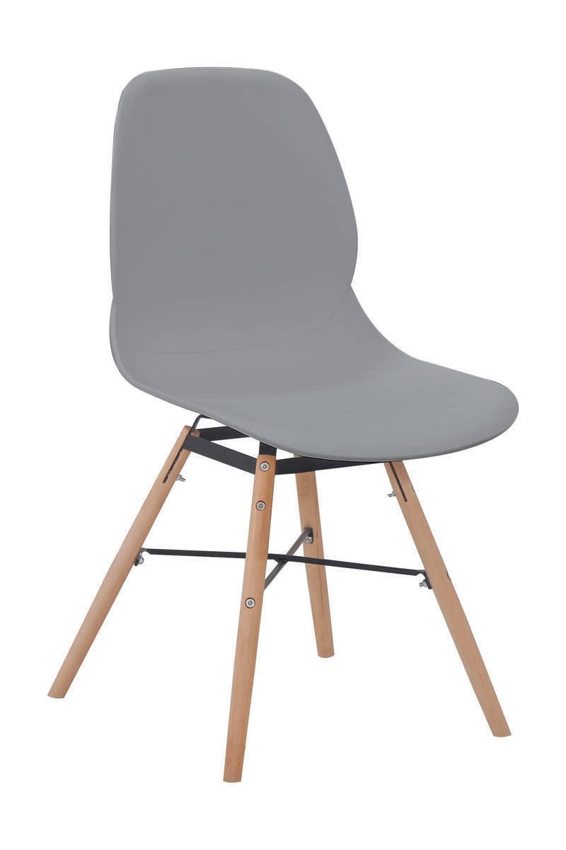 STUHL-SET 2 Stück  in Eisen  - Grau, LIFESTYLE, Holz/Kunststoff (45/82/53,5cm) - Kayoom