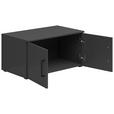 AUFSATZSCHRANK 70/35/40 cm  - Schwarz/Graphitfarben, MODERN, Holzwerkstoff/Kunststoff (70/35/40cm) - Carryhome