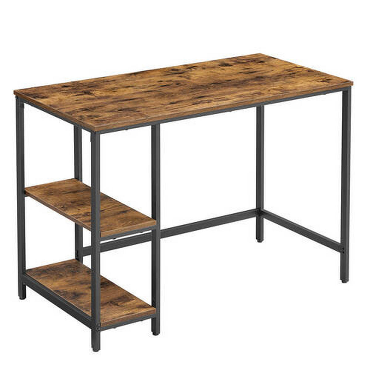 SCHREIBTISCH 100/50/75 cm  in Braun, Schwarz  - Schwarz/Braun, Basics, Holzwerkstoff/Metall (100/50/75cm) - Boxxx