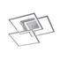 LED-DECKENLEUCHTE - Silberfarben, Design, Kunststoff/Metall (70/17/70cm) - Wofi LED-DECKENLEUCHTE - Silberfarben, Design, Kunststoff/Metall (70/17/70cm) - Wofi