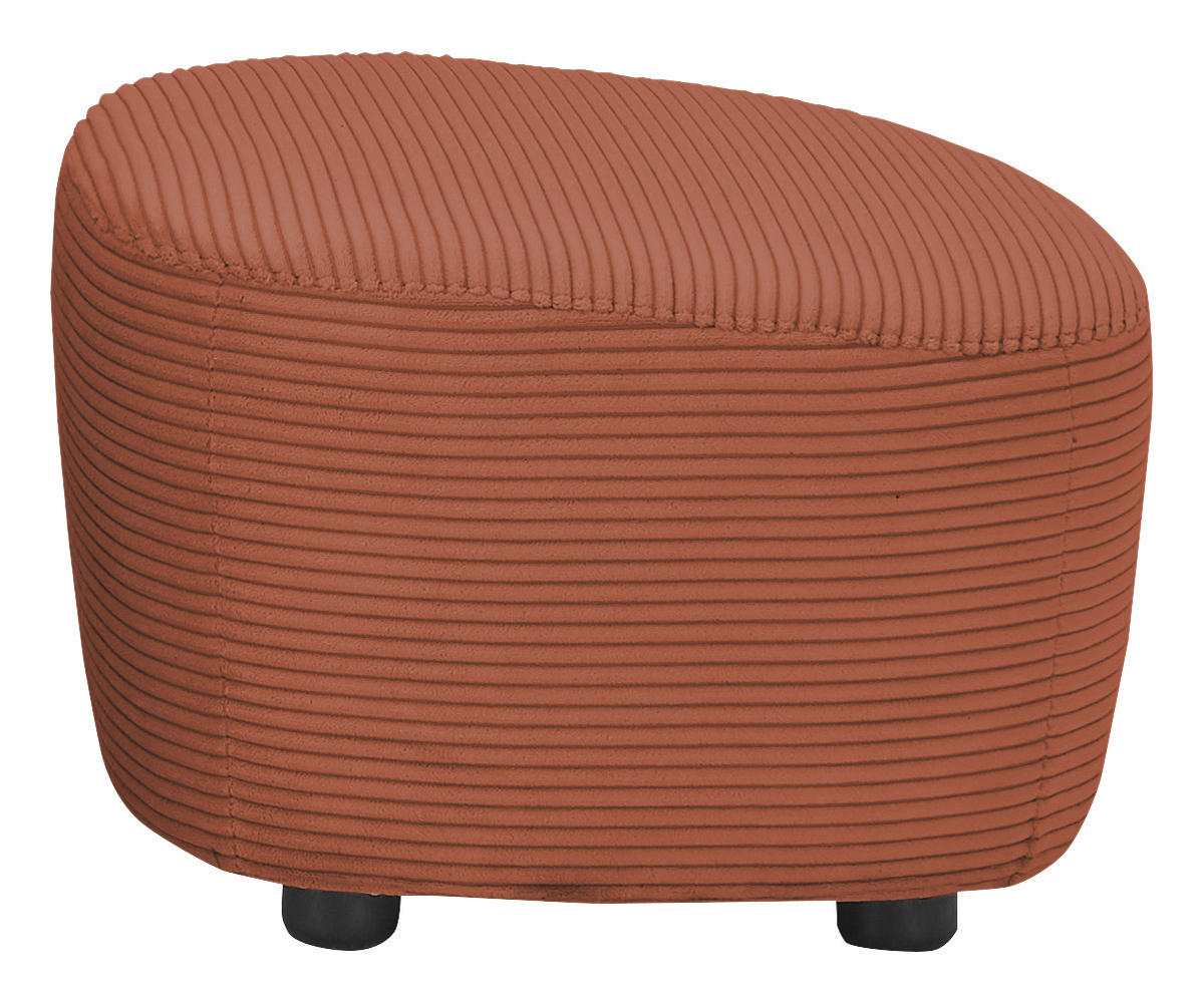 HOCKER Cord Orange  - Schwarz/Orange, Design, Kunststoff/Textil (54/41/57cm) - SetOne by Musterring