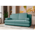 SCHLAFSOFA  in Mikrofaser Mintgrün  - Schwarz/Mintgrün, KONVENTIONELL, Kunststoff/Textil (212/93/90cm) - Carryhome
