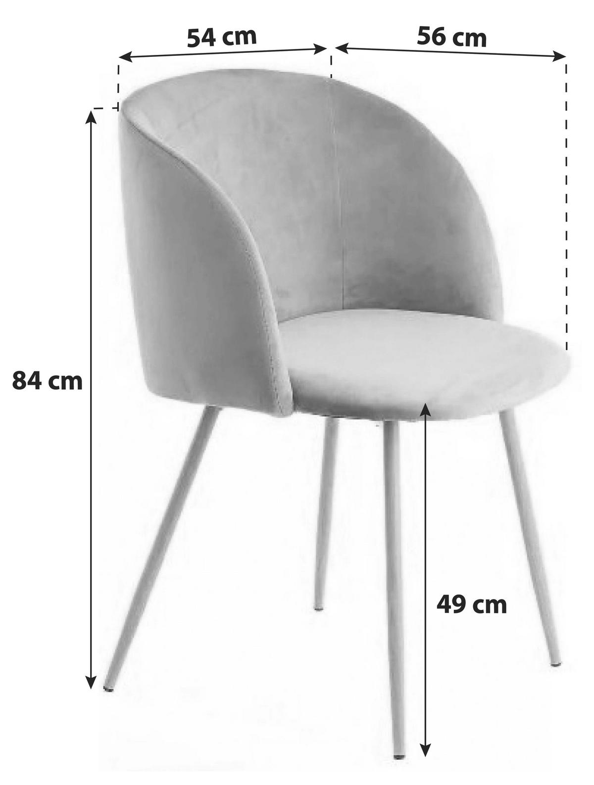 STOLSET 2 styck stål  - svart, Design, metall/plast (54/84/56cm) - Kayoom