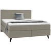 BOXSPRINGBETT 180/200 cm  in Greige  - Greige/Schwarz, Konventionell, Holz/Textil (180/200cm) - Voleo