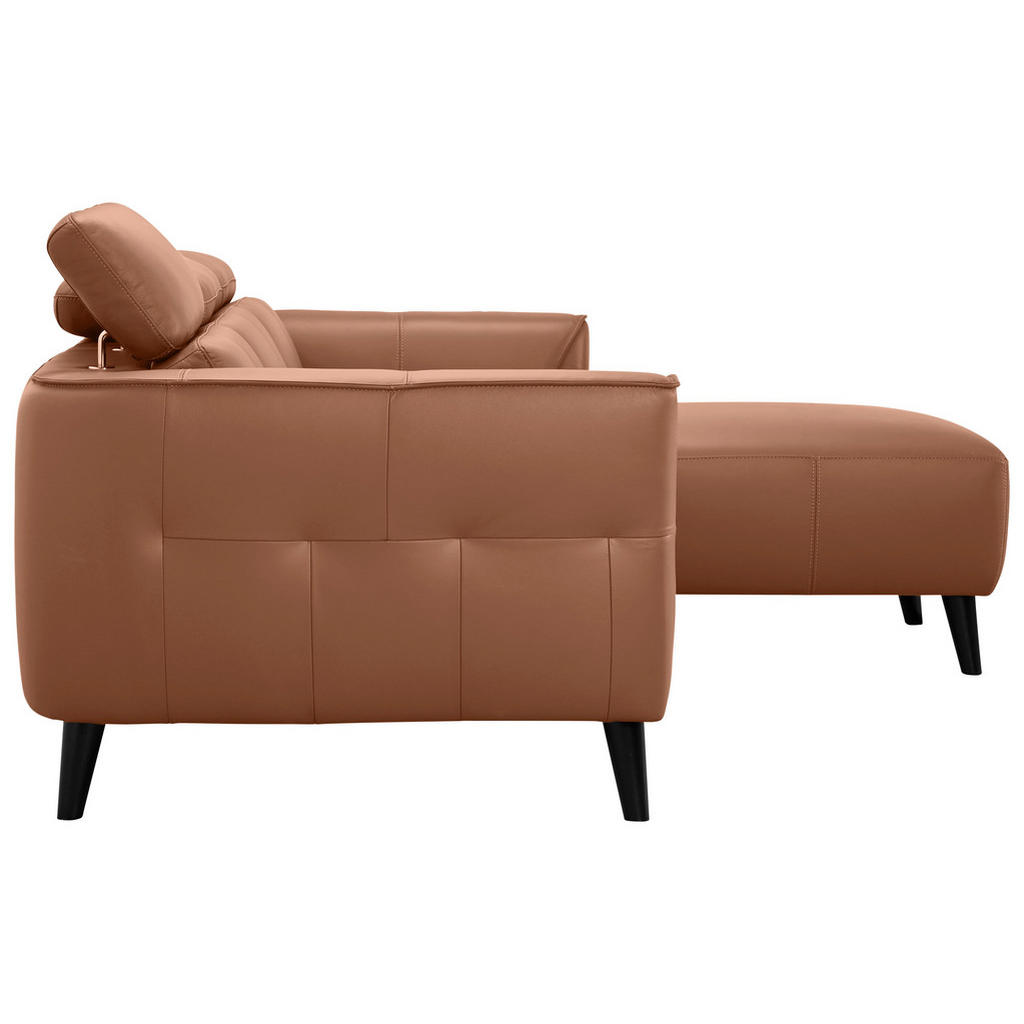 Thumbnail - Mid.you Ecksofa, Cognac, Leder, Echtleder, Büffelleder, 223x92.5x169.5 cm, Wohnzimmer, Sofas & Couches, Sofas, Ledersofa...