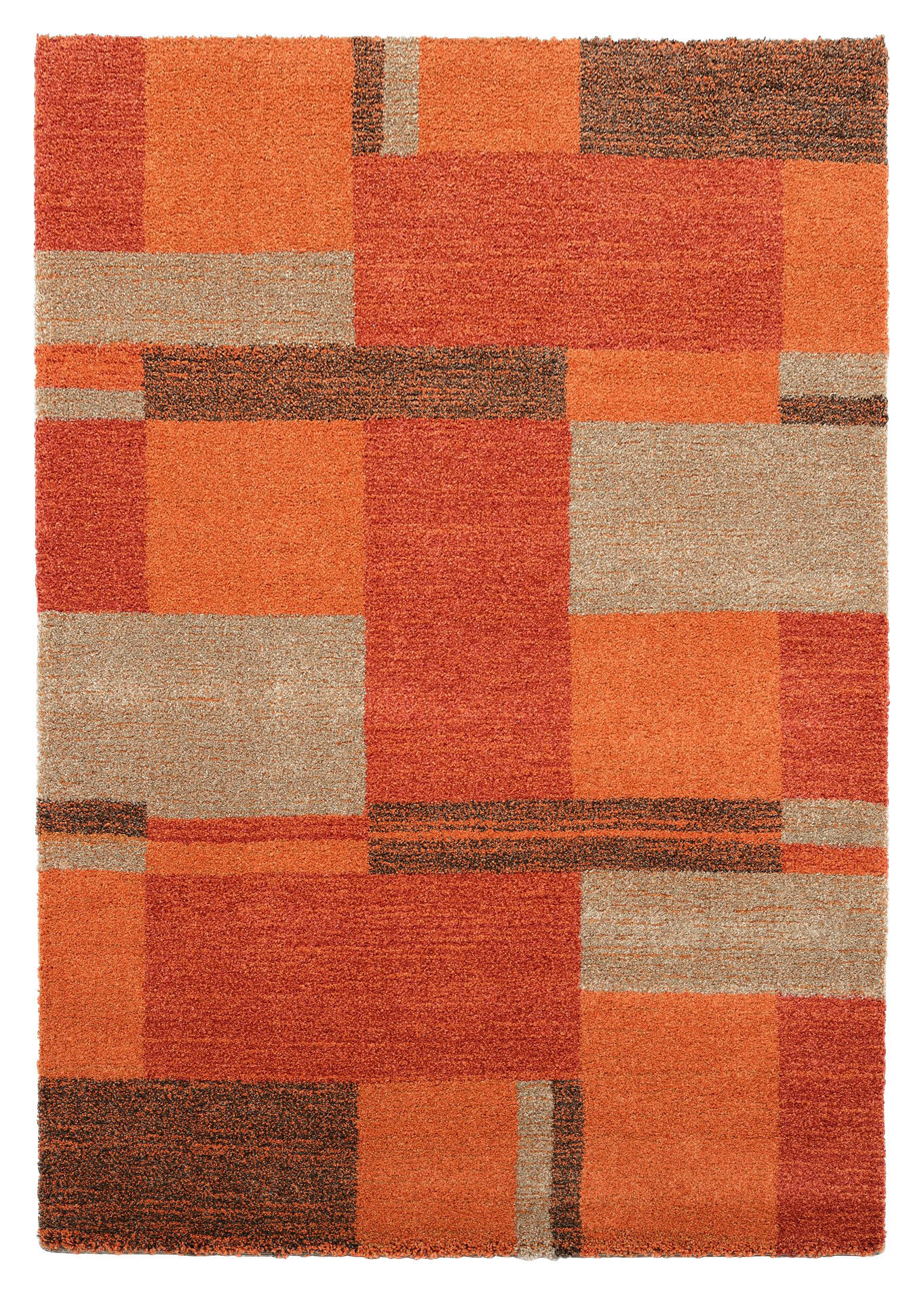 WEBTEPPICH 200/250 cm Palazzo Bloc Terracotta  - Terracotta, Design, Textil (200/250cm) - Novel