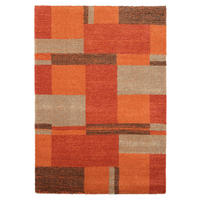 WEBTEPPICH 200/290 cm Palazzo Bloc Terracotta  - Terracotta, Design, Textil (200/290cm) - Novel