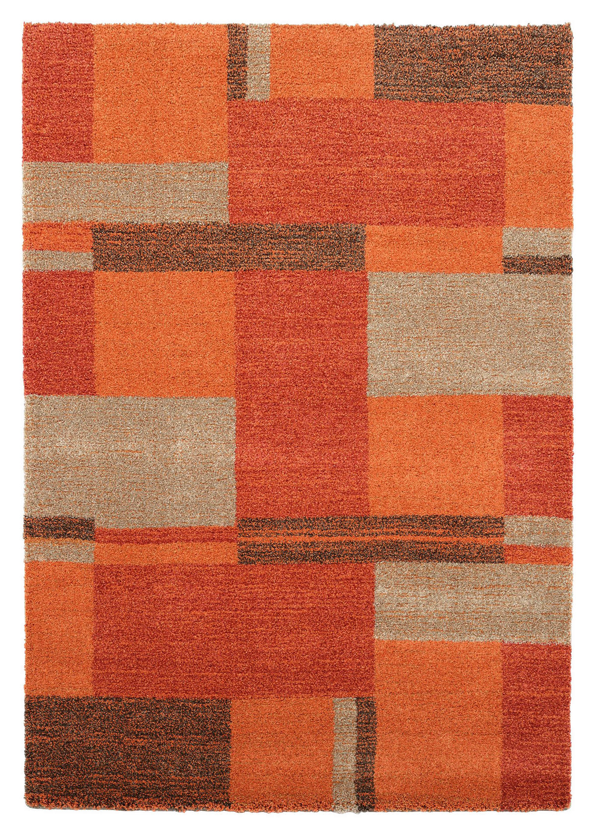 WEBTEPPICH 200/290 cm Palazzo Bloc Terracotta  - Terracotta, Design, Textil (200/290cm) - Novel