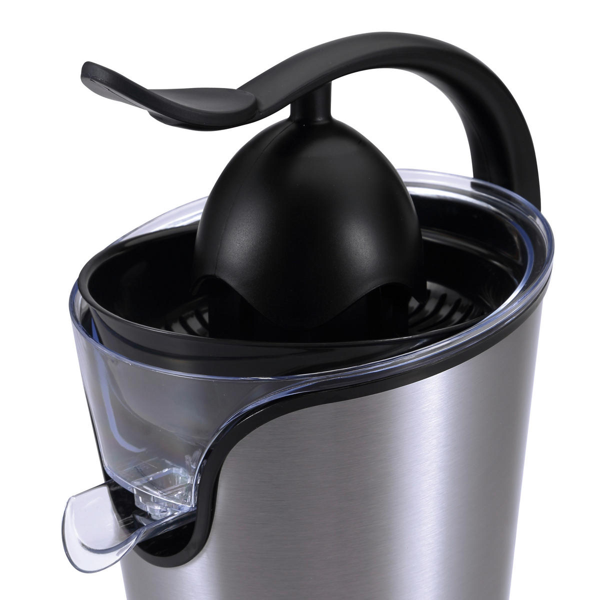 ZITRONENPRESSE - Edelstahlfarben/Transparent, Basics, Kunststoff/Metall (18,5/18,5/30cm) - Masterpro