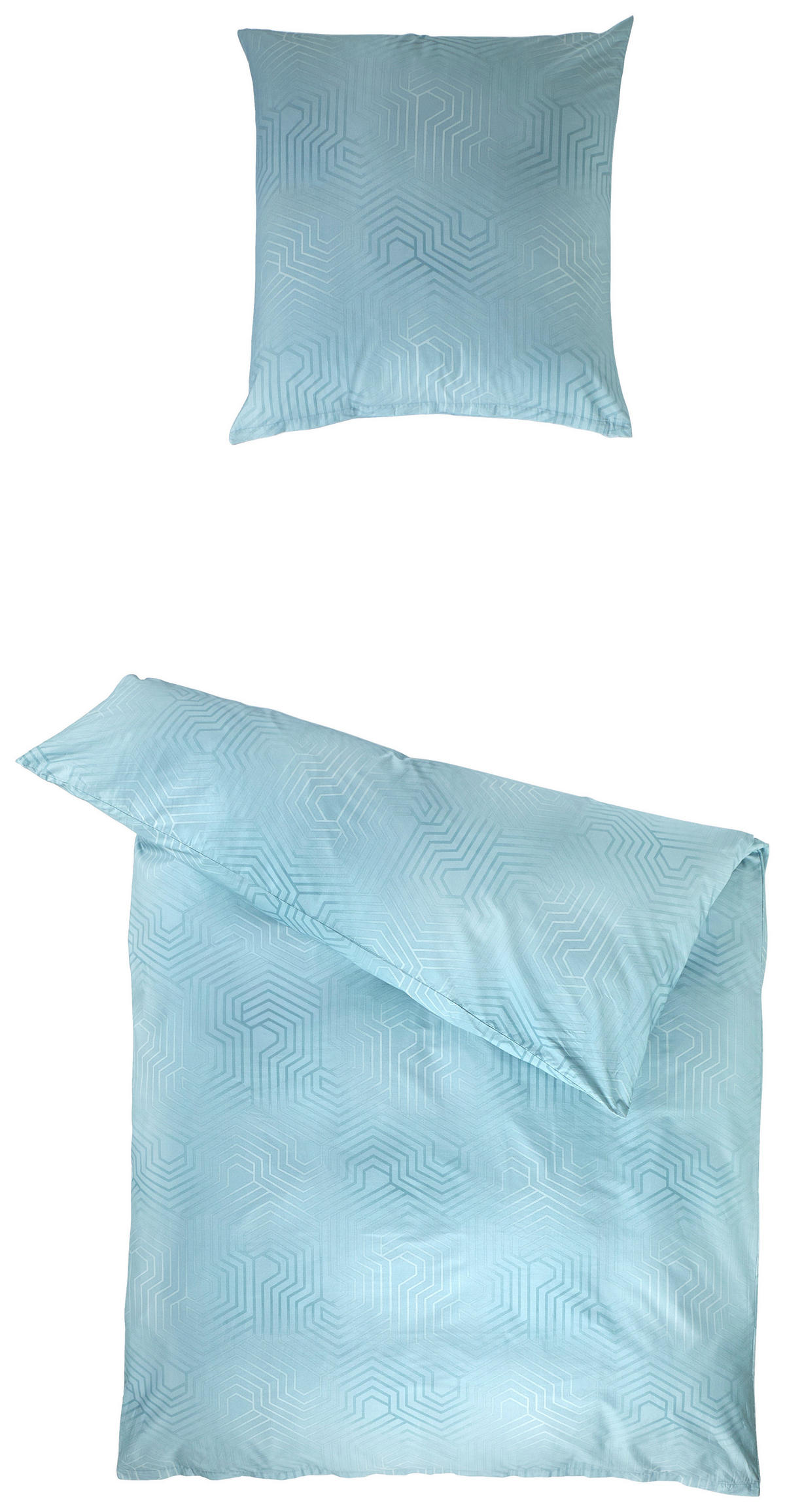 BETTWÄSCHE Atelier Makosatin 135/200 cm  - Salbeigrün, Design, Textil (135/200cm) - Estella