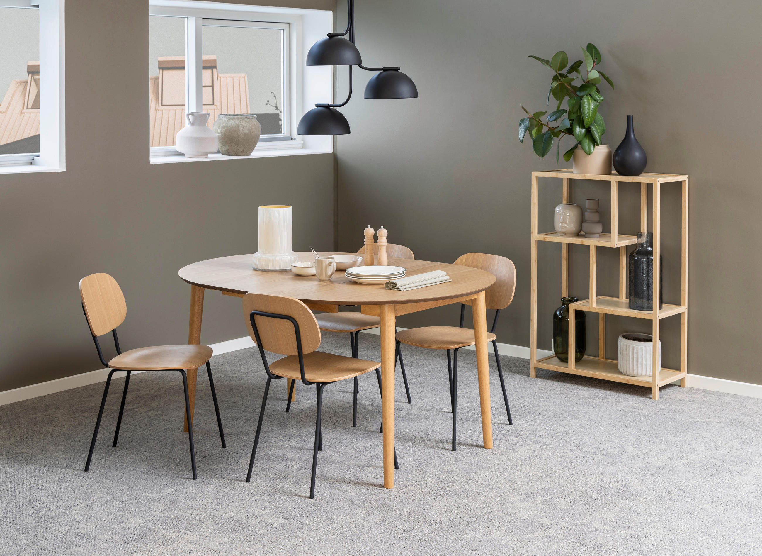ESSTISCH in Holz, Holzwerkstoff 115/115/75 cm  - Naturfarben, MODERN, Holz/Holzwerkstoff (115/115/75cm) - MID.YOU