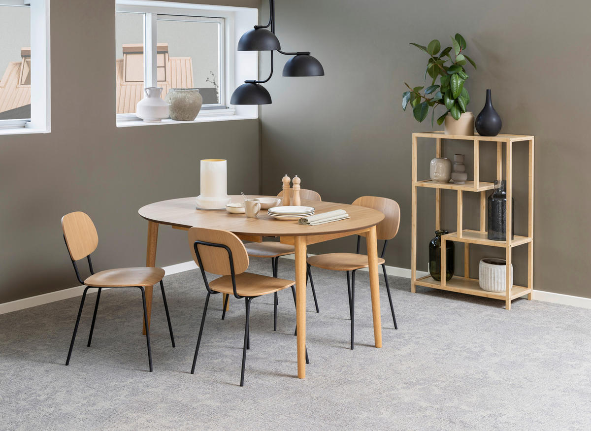 ESSTISCH in Holz, Holzwerkstoff  - Naturfarben, MODERN, Holz/Holzwerkstoff (115-154/75/115cm) - MID.YOU