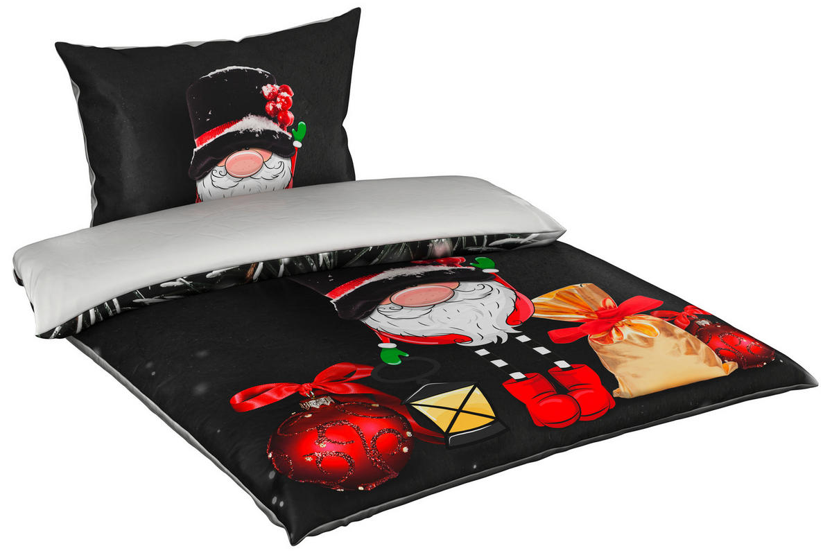 POSTELJINA SA DVA LICA FANCY 140/200 cm saten tamnosiva  - tamnosiva, Osnovno, tekstil (140/200cm) - X-Mas