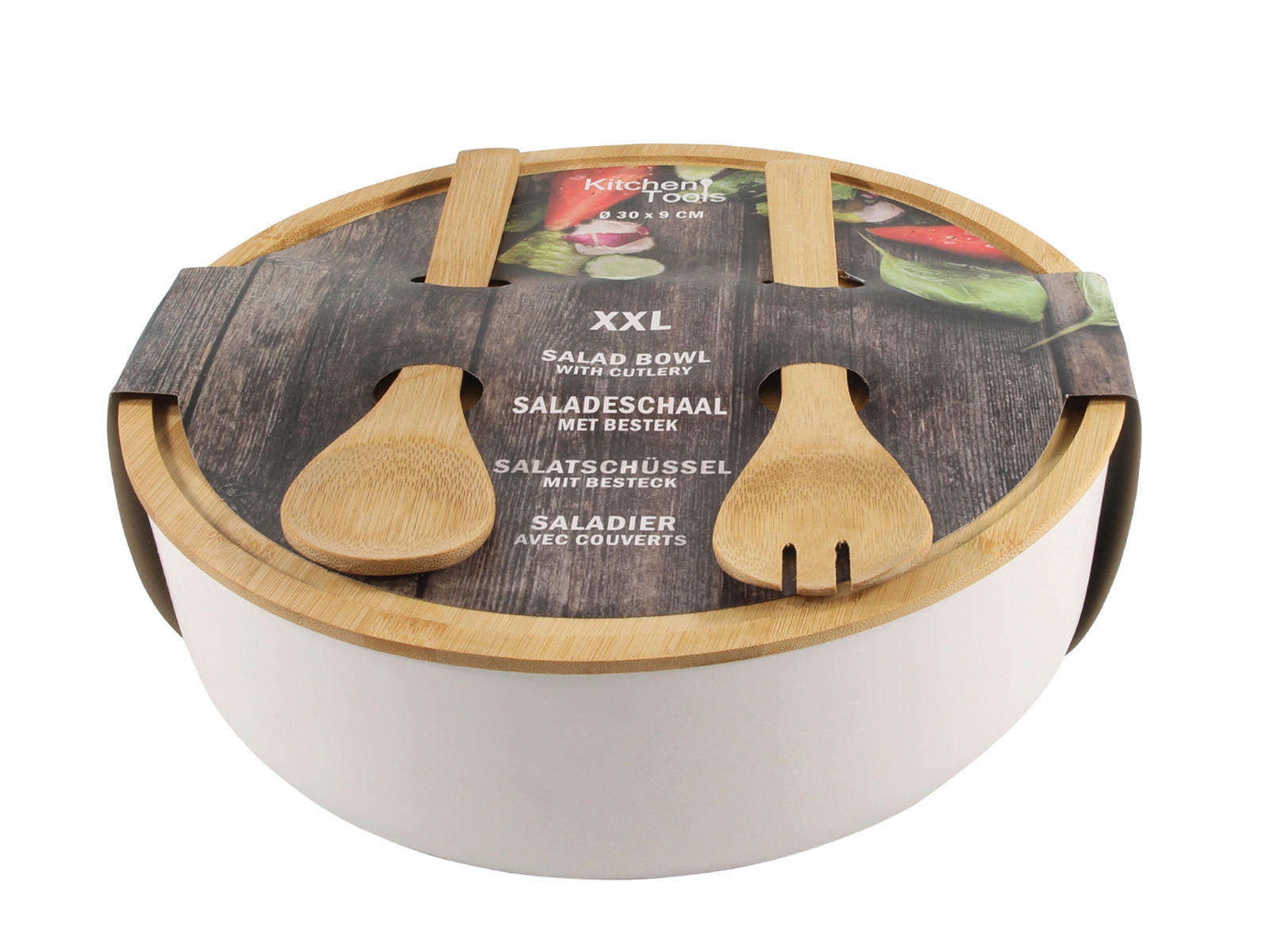 SET ZA SALATU    30/9 cm        - Basics, drvo (30/9cm)