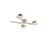 DECKENLEUCHTE Coda 61,5/46,5/11 cm   - Beige/Weiß, Design, Metall (61,5/46,5/11cm) - Trio Leuchten