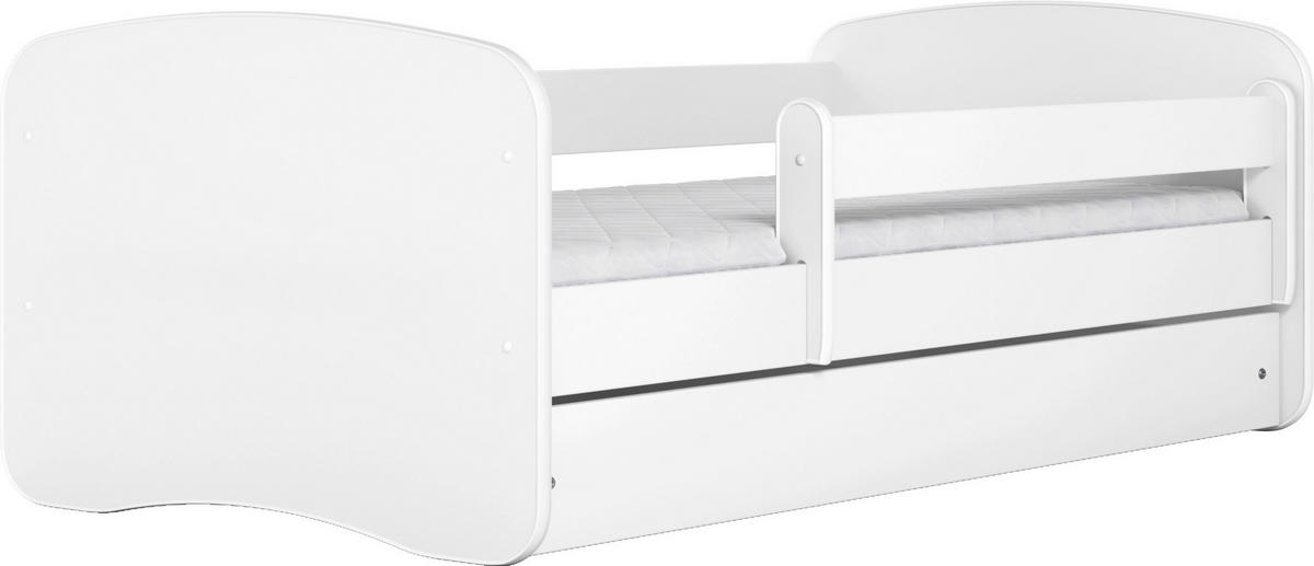 KINDER-/JUNIORBETT 80/160 cm  in Weiß  - Birkefarben/Weiß, MODERN, Holz/Holzwerkstoff (80/160cm) - MID.YOU