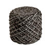 POUF Textilgeflecht Abstraktes 40/40 cm  - Cappuccino, Trend, Textil (40/40cm) - Obsession