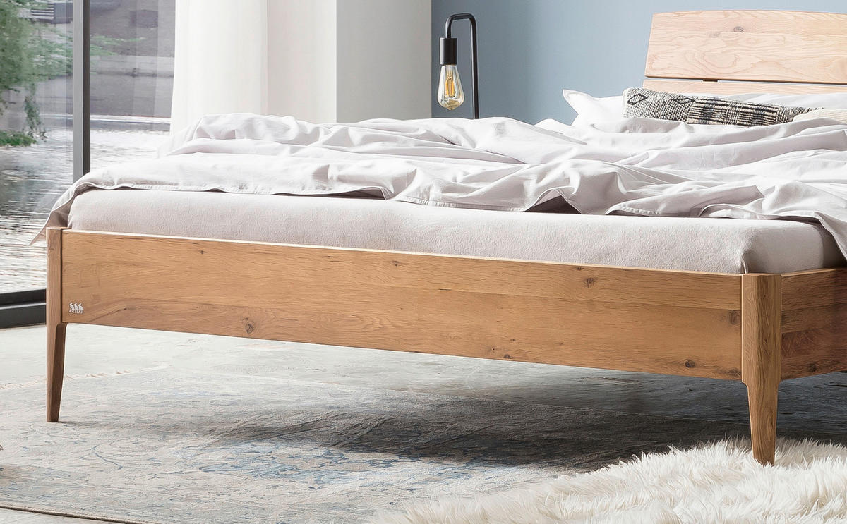 BETT 160/200 cm  in Wildeiche  - Wildeiche, MODERN, Holz (160/200cm) - Hasena