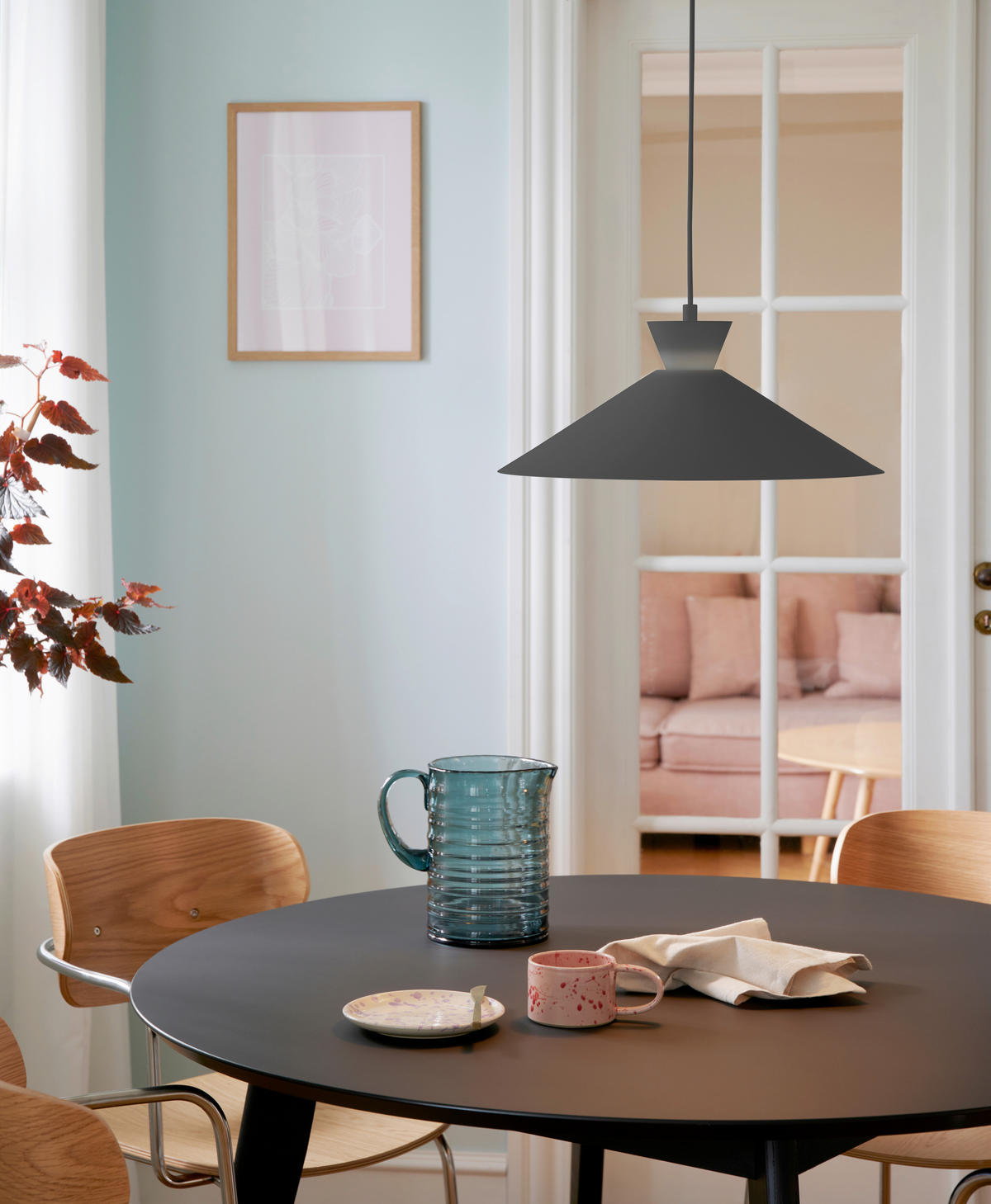 HÄNGELEUCHTE 45/17,5 cm  - Schwarz, Design, Metall (45/17,5cm) - Nordlux