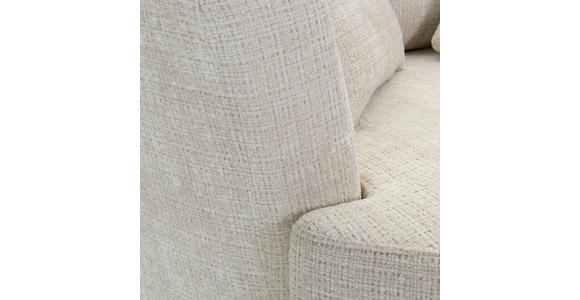 SESSEL in Chenille Creme  - Creme/Schwarz, KONVENTIONELL, Textil/Metall (115/72/115cm) - Carryhome