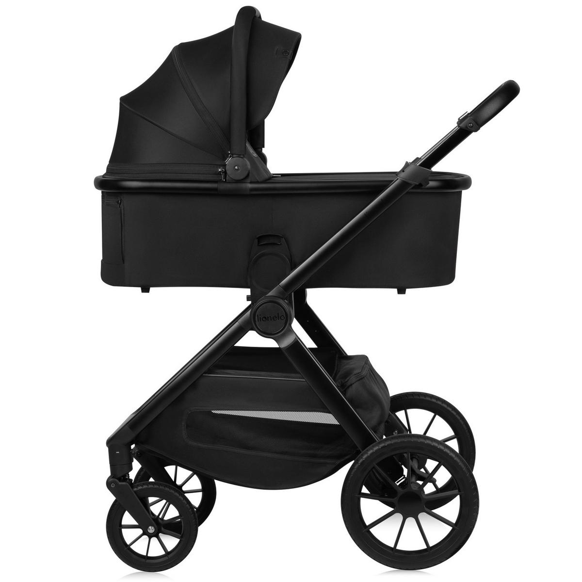 KINDERWAGENSET  LO-Layla 3in1  Black Onyx  - Schwarz, Basics (94/62/115cm) - Lionelo