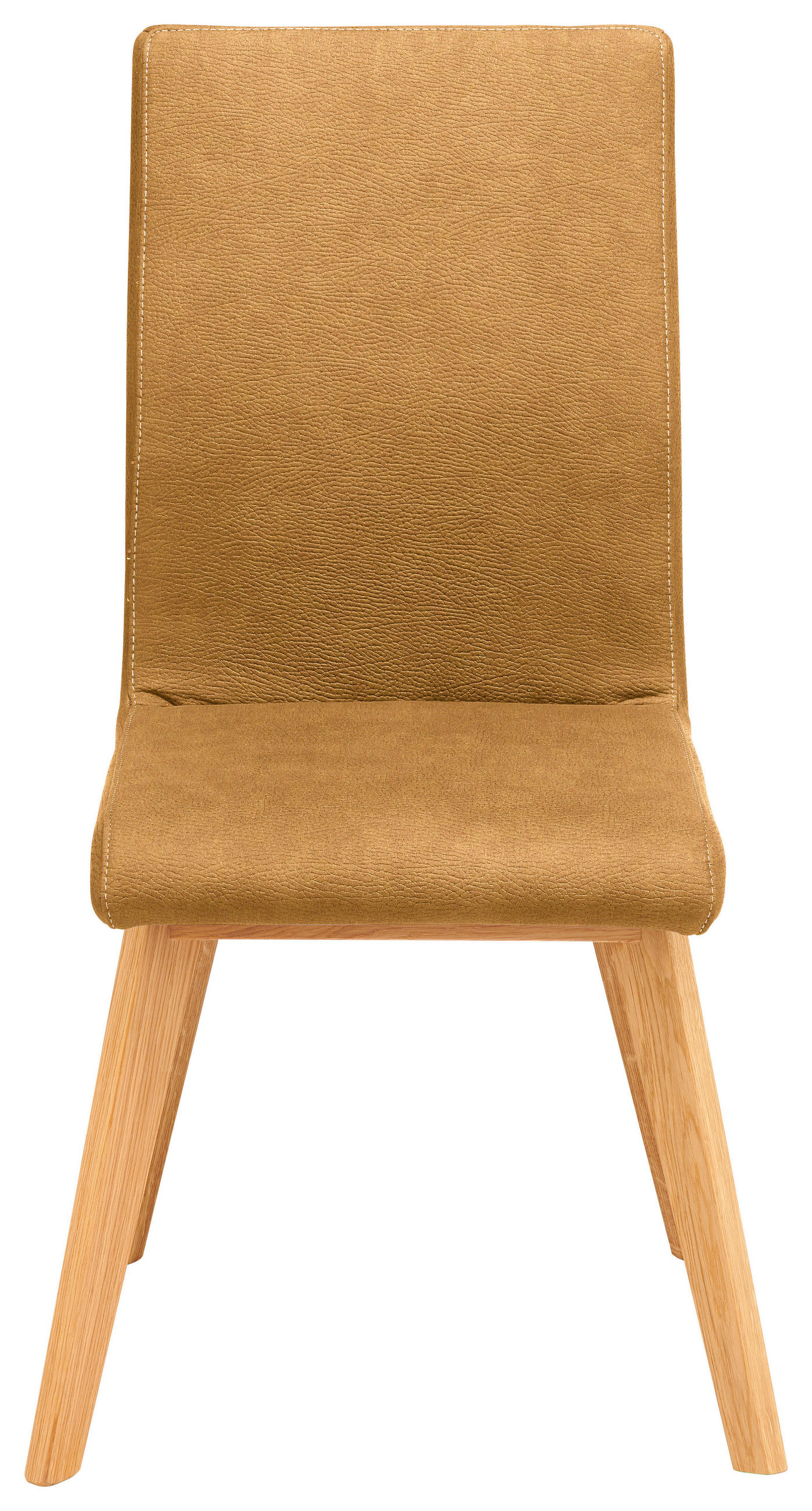 STUHL  in Mikrofaser Holz, Textil  - Beige/Goldfarben, Design, Holz/Textil (45/102/56cm) - Novel