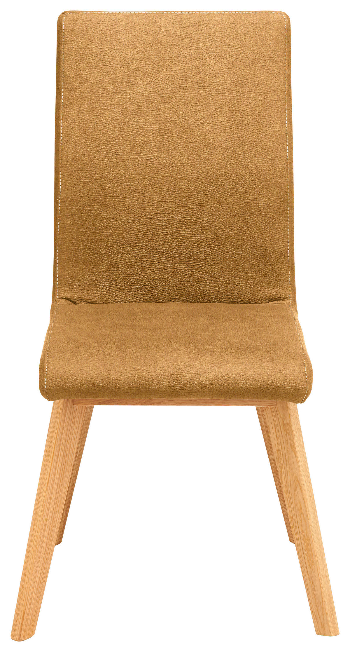 STUHL  in Mikrofaser Holz, Textil  - Beige/Goldfarben, Design, Holz/Textil (45/102/56cm) - Novel