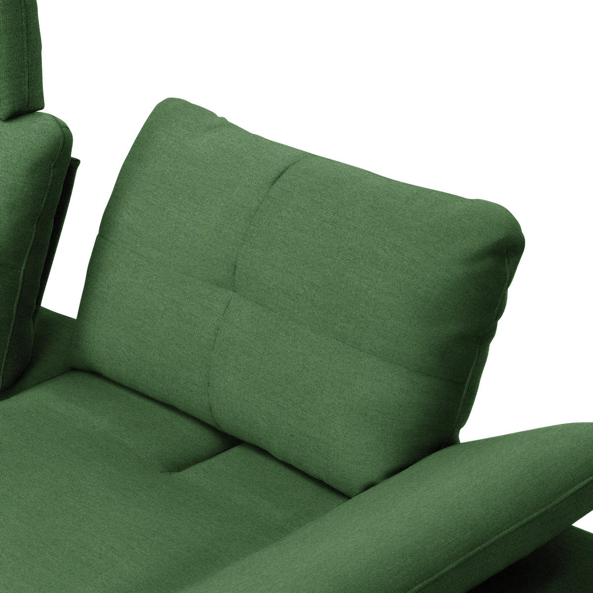 ECKSOFA  in Webstoff Grün  179/301 cm  - Schwarz/Grün, Design, Textil/Metall (179/301cm) - Chilliano