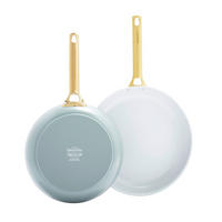 PFANNENSET Padova Reserve Aluminium, Edelstahl 2-teilig  - Goldfarben/Weiß, Basics, Metall (26 & 30cm) - GreenPan