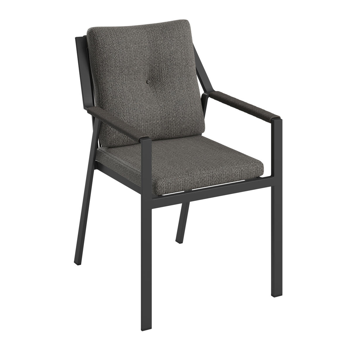 STOLICA SLOŽIVA  antracit, tamno siva  metal, tekstil      - tamno siva/antracit, Design, metal/tekstil (57/84/71cm) - Dieter Knoll