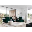 ECKSOFA in Struktur Petrol  313/233 cm  - Petrol/Schwarz, Design, Kunststoff/Textil (313/233cm) - Emilio Belluti