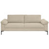3-SITZER-SOFA in Flachgewebe Beige  - Beige/Schwarz, Design, Textil/Metall (226/89/97cm) - Pure Home Lifestyle