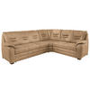 ECKSOFA in Lederlook Braun  - Beige/Braun, Konventionell, Holz/Textil (286/234cm) - Beldomo Comfort