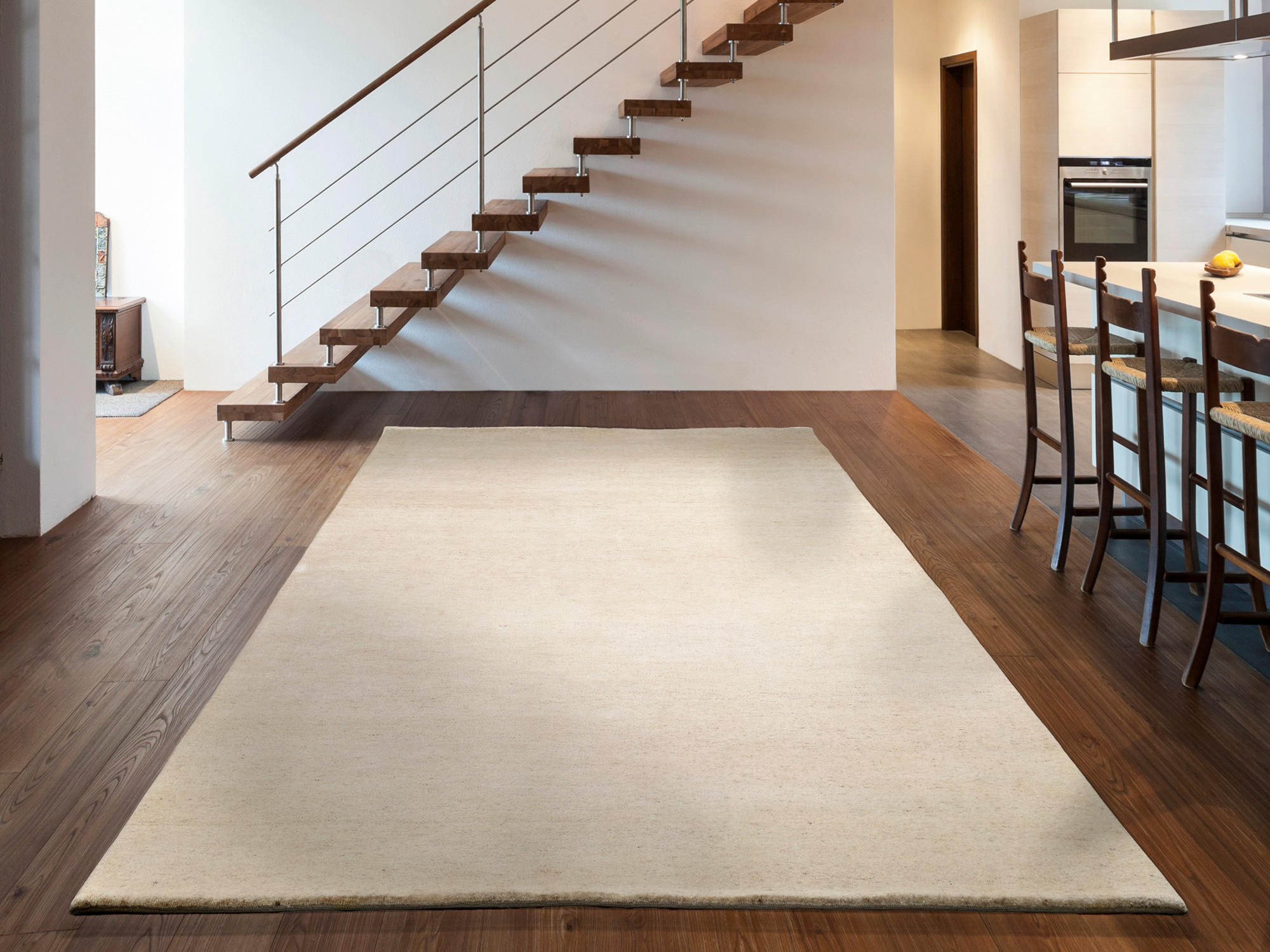 WOLLTEPPICH 90/160 cm Silverström Gelb  - Gelb, Basics, Textil (90/160cm) - Linea Natura