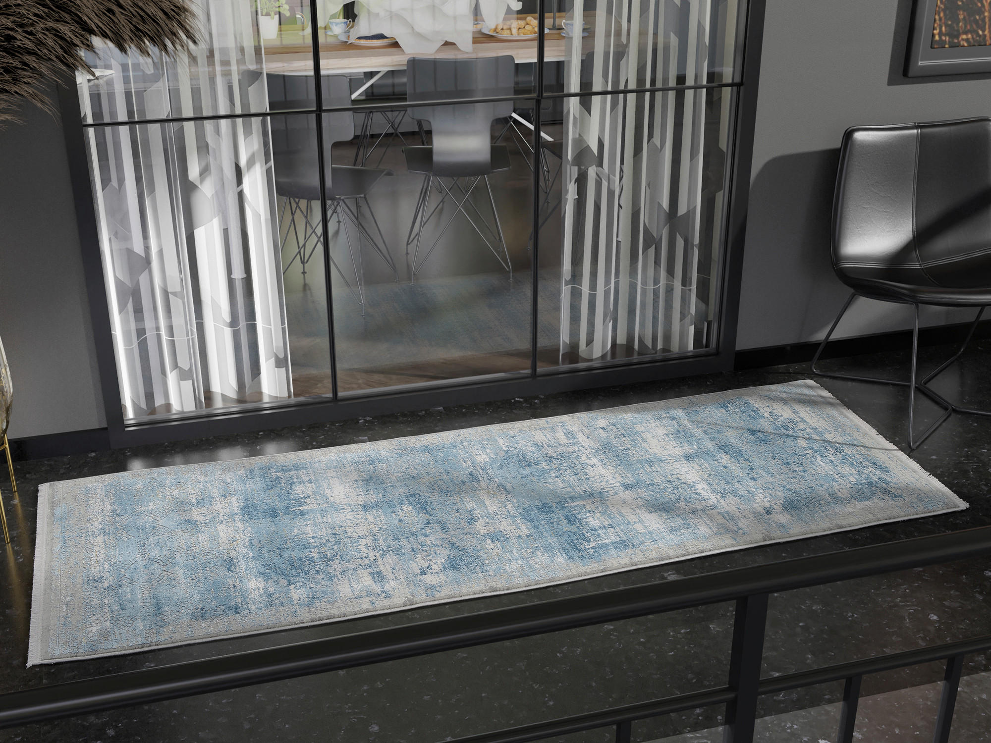 WEBTEPPICH 80/250 cm Grau  - Grau, Design, Textil (80/250cm) - Musterring