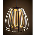 LED-HÄNGELEUCHTE 95/23/150 cm  - Goldfarben/Schwarz, Design, Kunststoff/Metall (95/23/150cm) - Novel