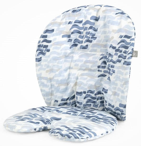HOCHSTUHLEINLAGE Steps  - Blau/Weiß, Basics, Textil (18/28/5cm) - Stokke