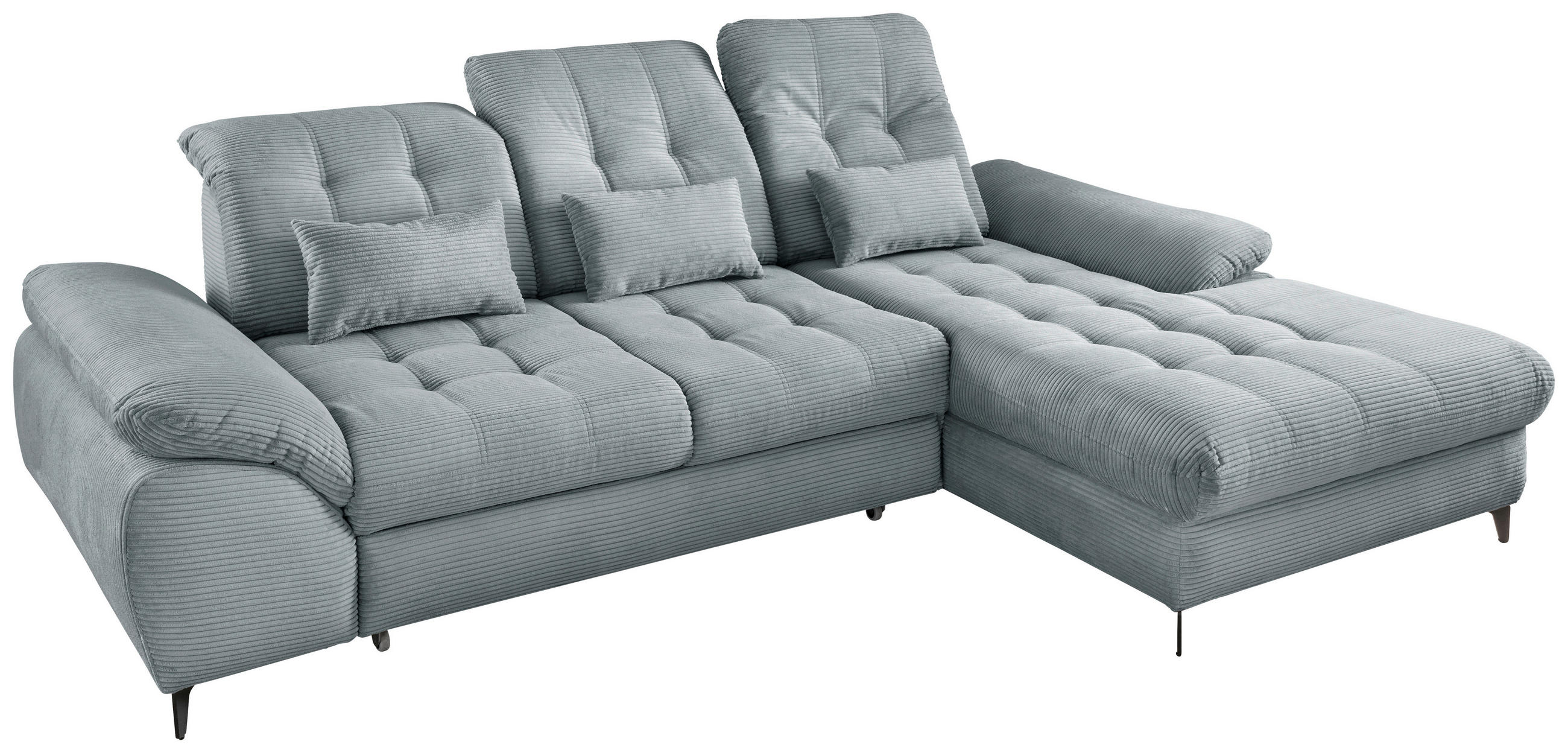 Thumbnail - Livetastic Eckschlafsofa, Hellblau, Textil, 4-Sitzer, Füllung: Schaumstoff, 273x189 cm, Made in EU, seitenverkehrt erhäl...