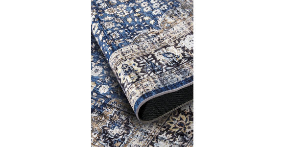 VINTAGE-TEPPICH 160/230/230 cm Asya Creme, Dunkelblau  - Creme/Dunkelblau, Design, Kunststoff/Textil (160/230/230cm) - Novel