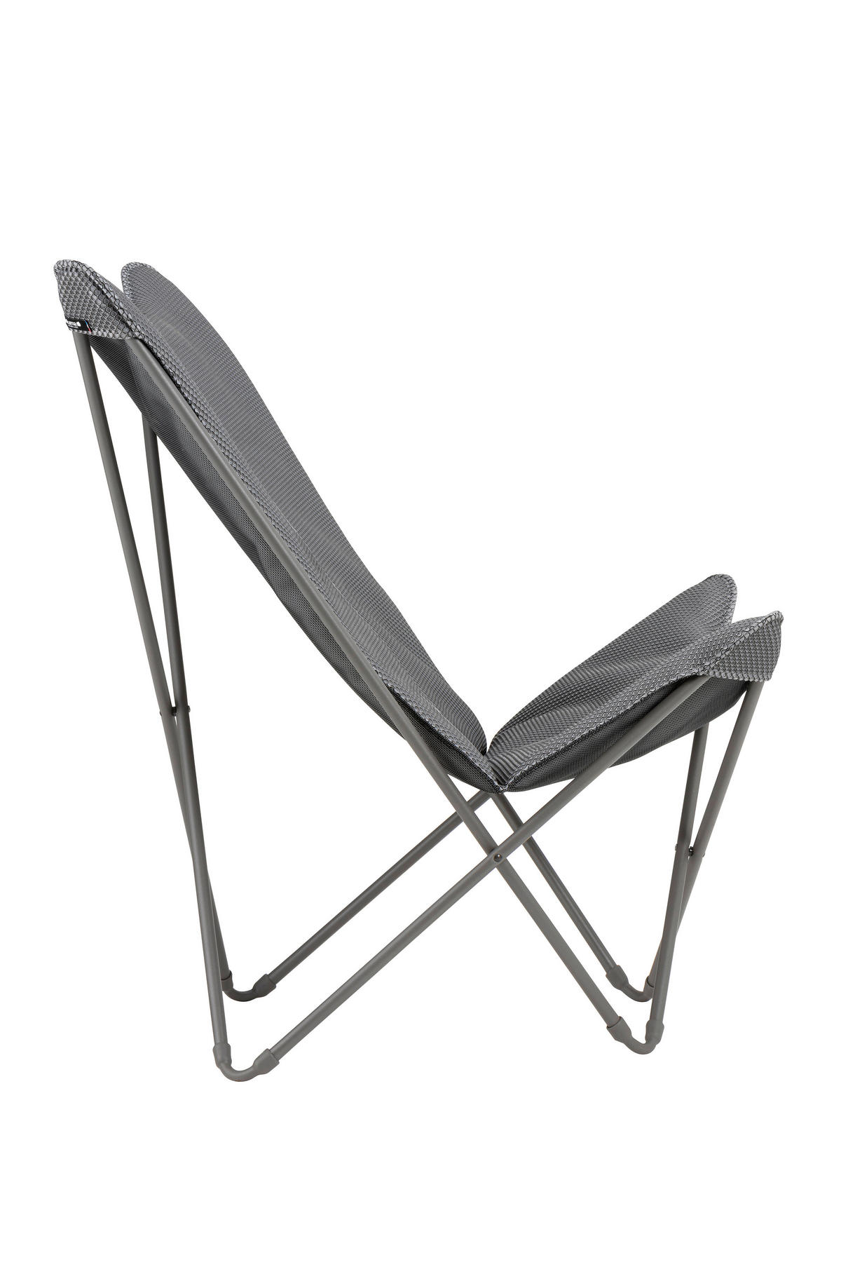 GARTEN-RELAXSESSEL Stahl  - Titanfarben/Hellgrau, Basics, Kunststoff/Metall (91/87/83cm) - Lafuma Mobilier